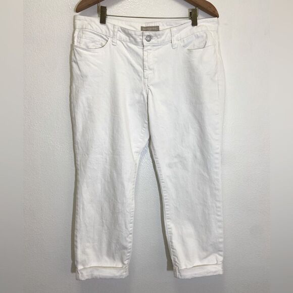 Banana Republic - Skinny Fit Cuffed Jeans Cropped - size 10/30 - Picture 1 of 6